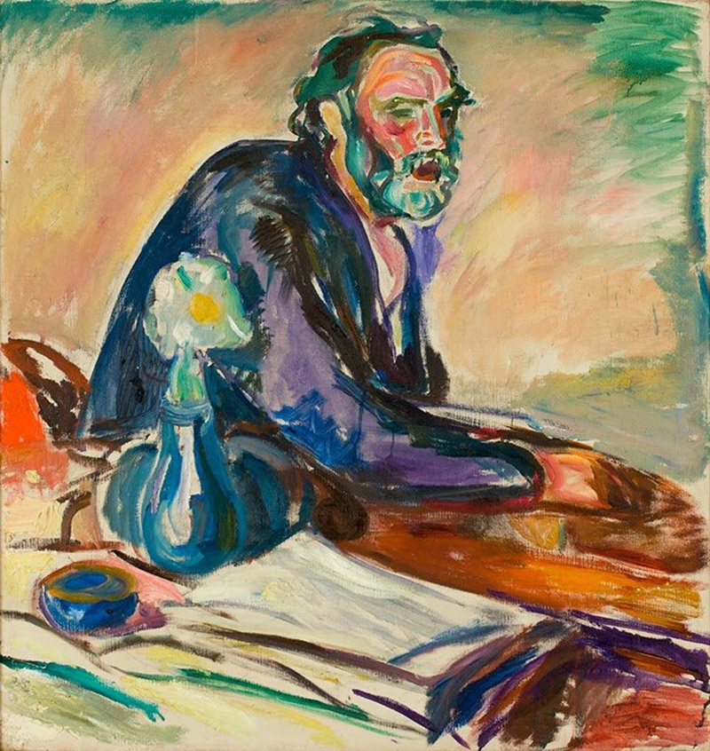 Edward Munch, autoritratto